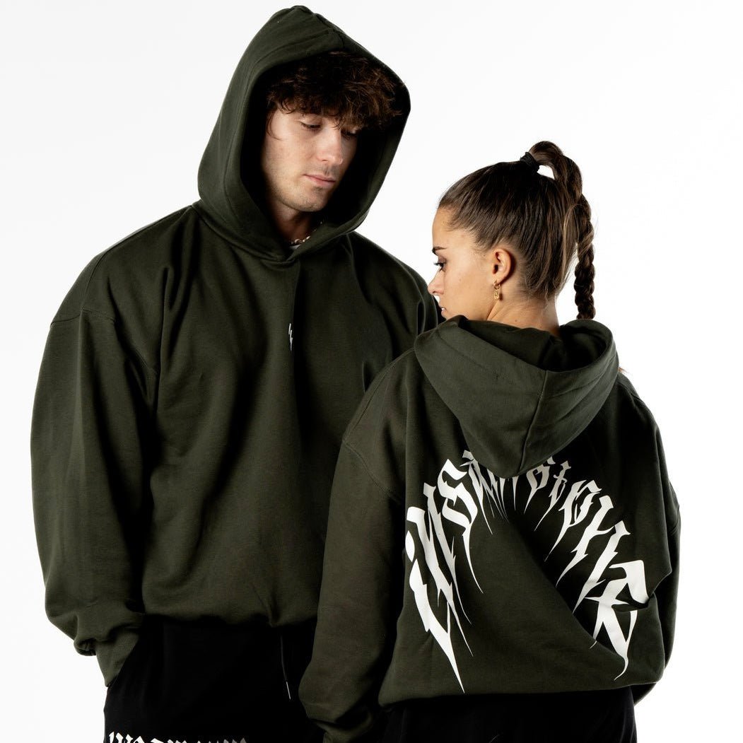 Oversize Hoodie Darksome Ed. Military Green - Insane Stone ®