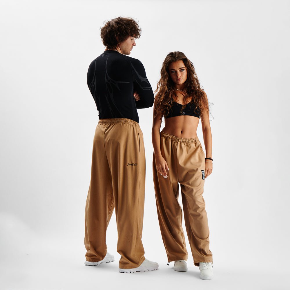 Pants MAMMAMIA - Pinstripe Beige - Insane Stone ®