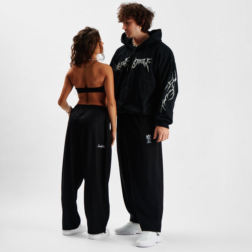 Pants MAMMAMIA - Pinstripe Black - Insane Stone ®