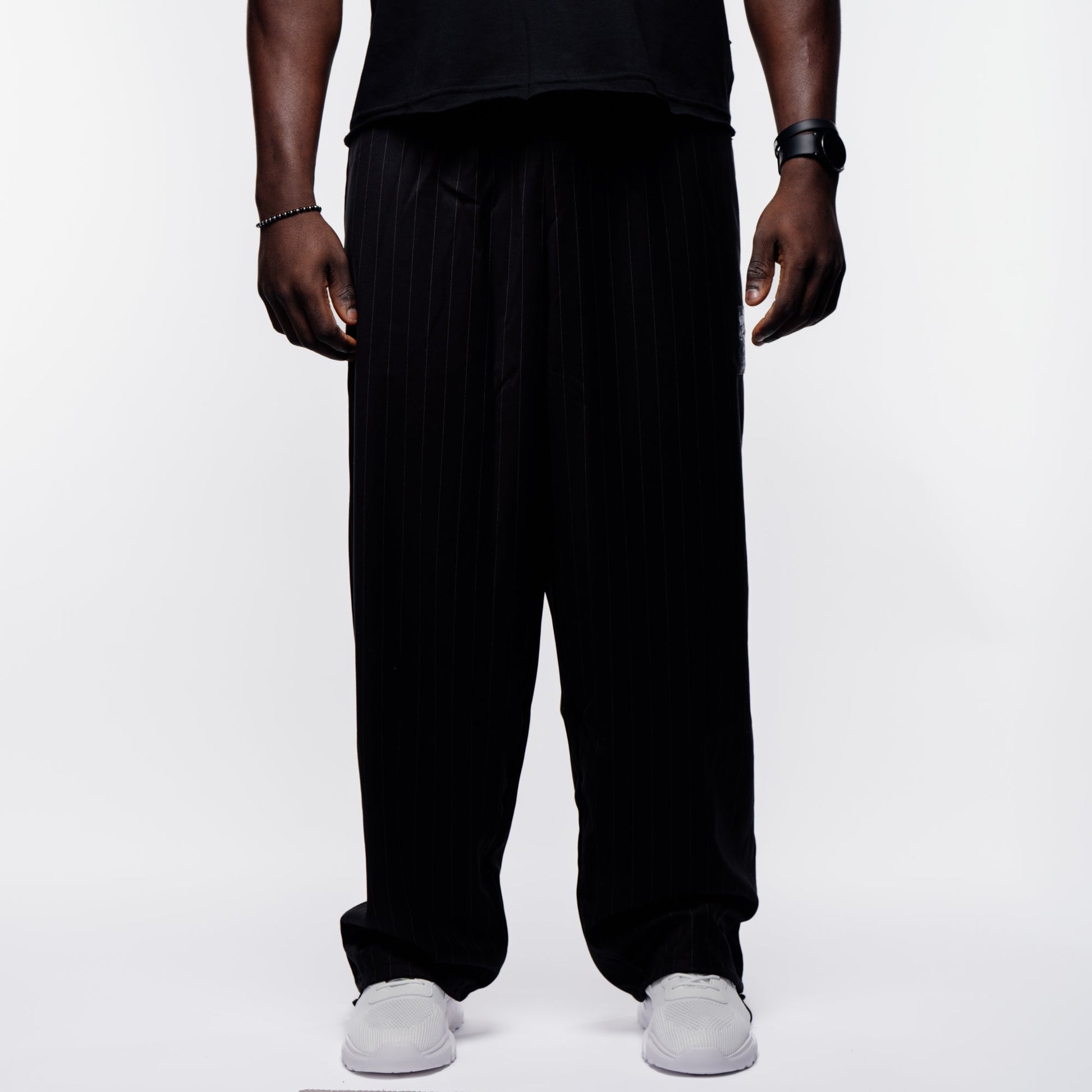 Pants MAMMAMIA - Pinstripe Black - Insane Stone ®