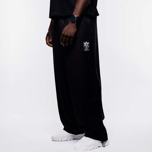 Pants MAMMAMIA - Pinstripe Black - Insane Stone ®