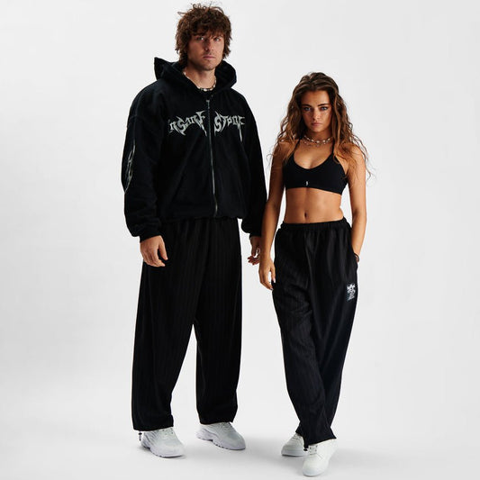 Pants MAMMAMIA - Pinstripe Black - Insane Stone ®