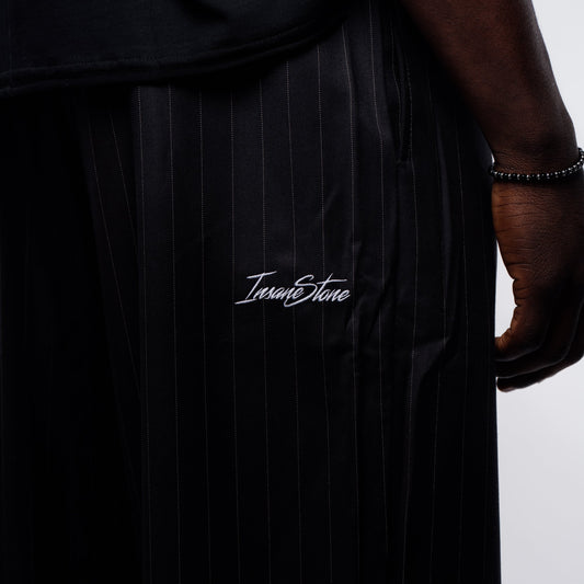 Pants MAMMAMIA - Pinstripe Black - Insane Stone ®