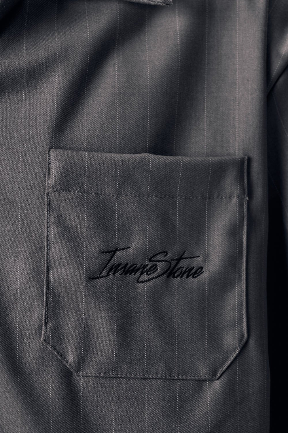 Shirt MAMMAMIA - Pinstripe Gray - Insane Stone ®