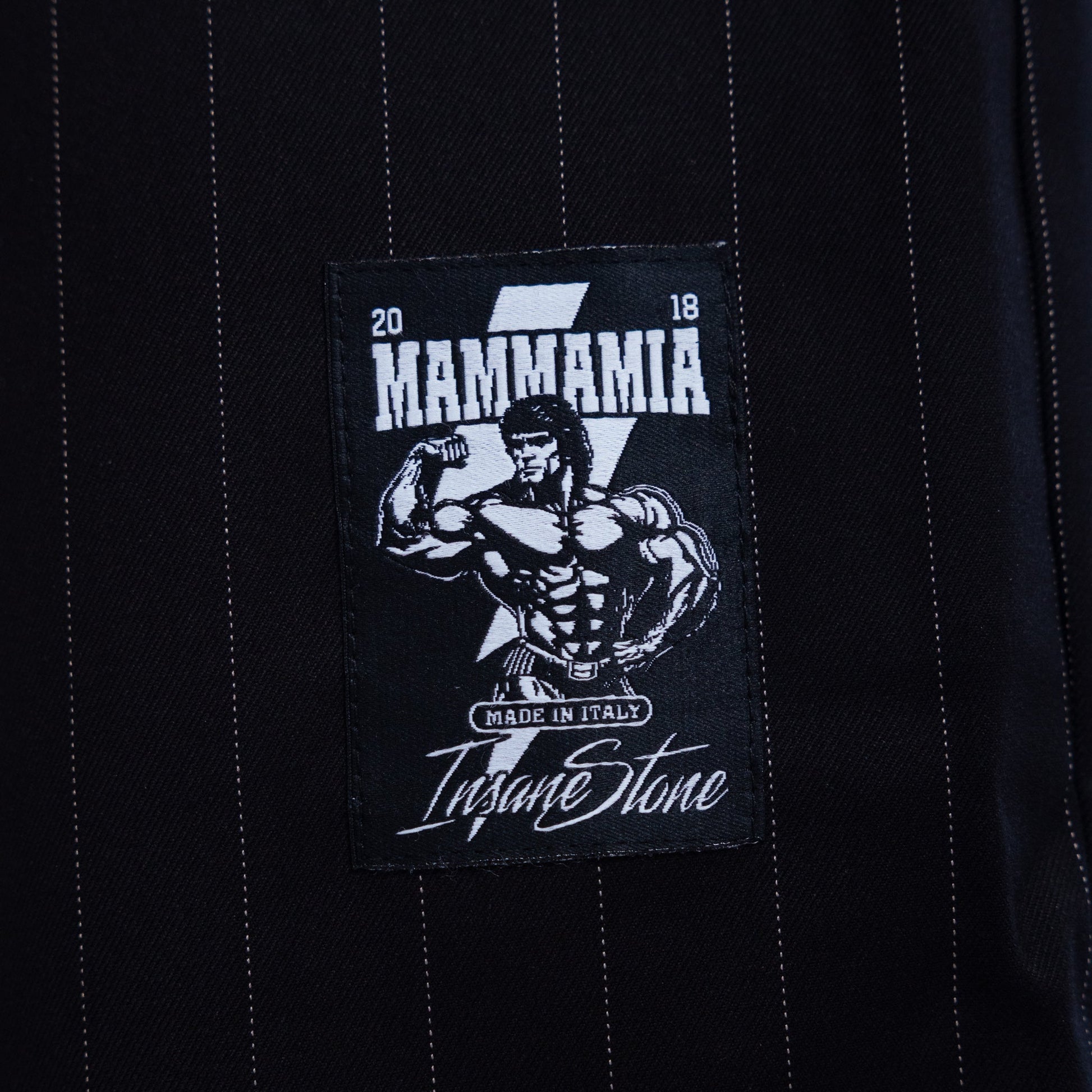 Shorts MAMMAMIA - Pinstripe Black - Insane Stone ®