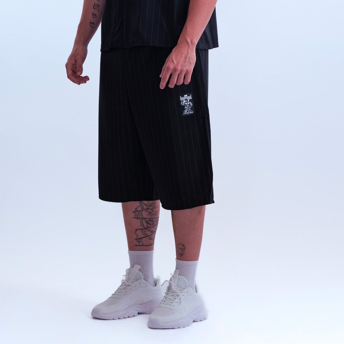 Shorts MAMMAMIA - Pinstripe Black - Insane Stone ®