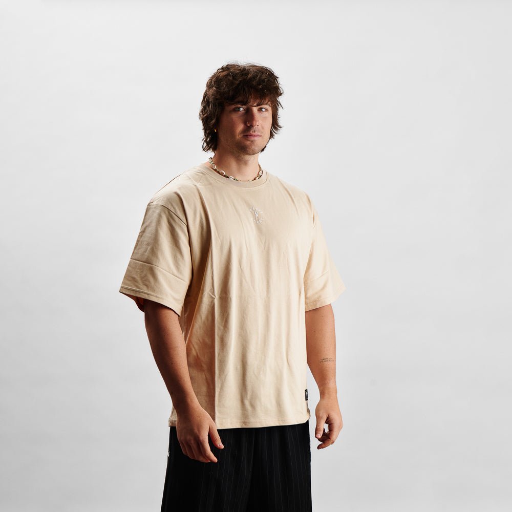 T-Shirt Oversize - PUMP COVER Avorio - Insane Stone ®