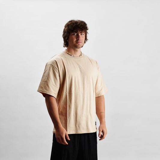 T-Shirt Oversize - PUMP COVER Avorio - Insane Stone ®