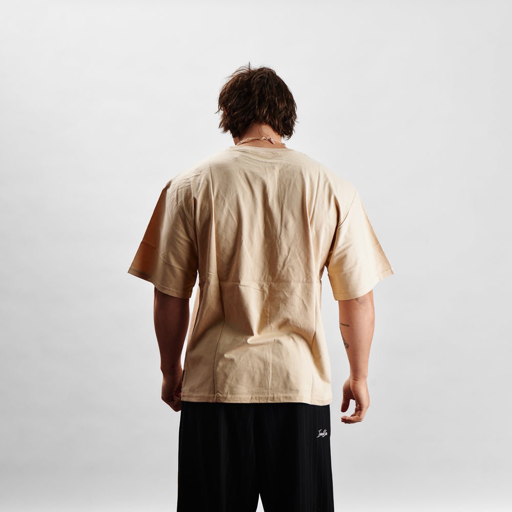 T-Shirt Oversize - PUMP COVER Avorio - Insane Stone ®