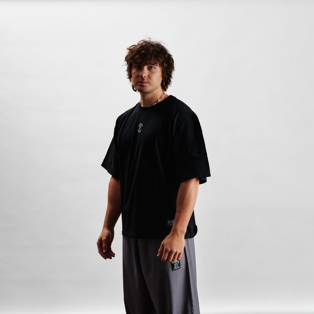 T-Shirt Oversize - PUMP COVER Black - Insane Stone ®
