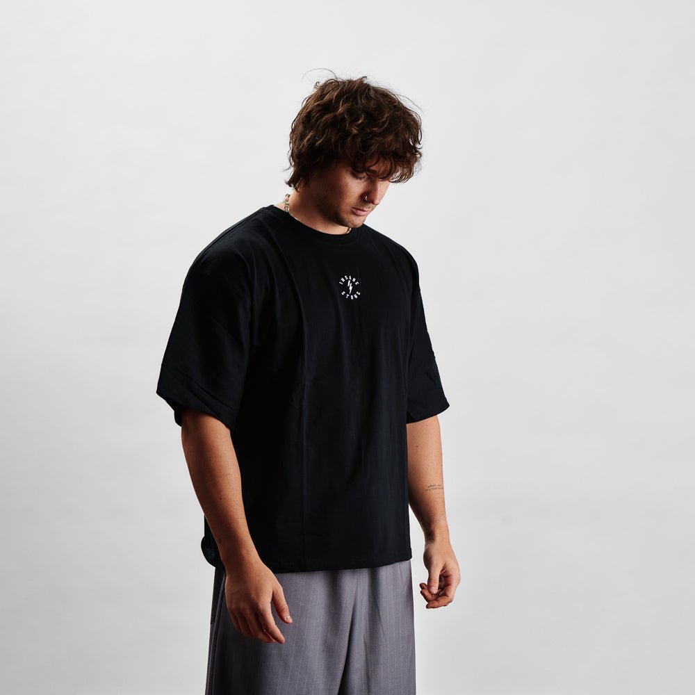 T-Shirt Oversize - PUMP COVER Black - Insane Stone ®