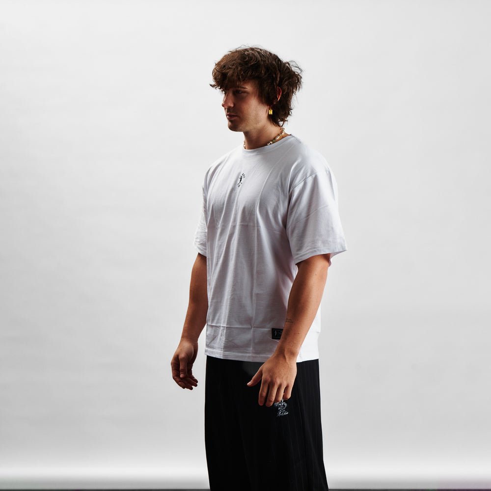 T-Shirt Oversize - PUMP COVER White - Insane Stone ®
