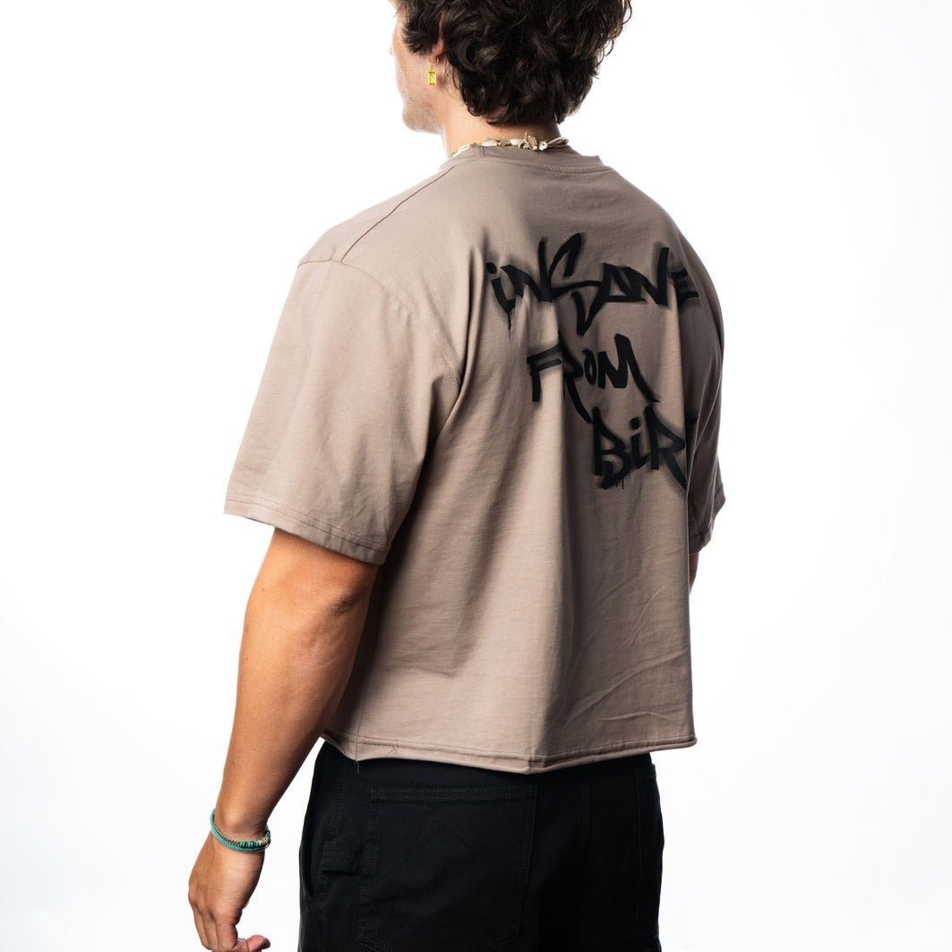 T - shirt Villain Oversize|Crop Mud - Insane Stone ®