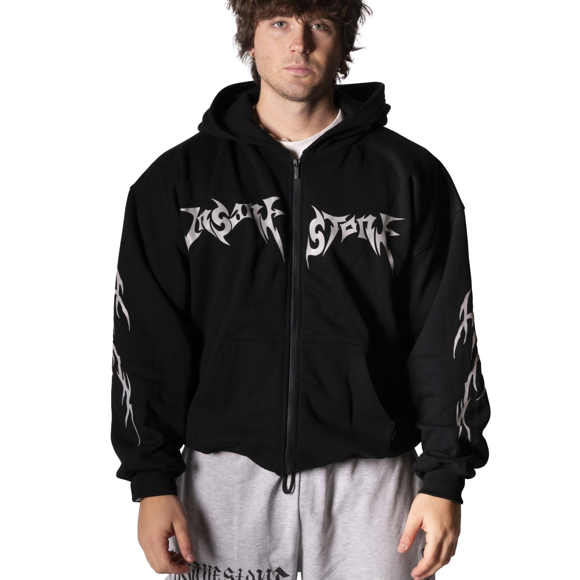 Tribal Strength Zip Hoodie Black - Insane Stone ®