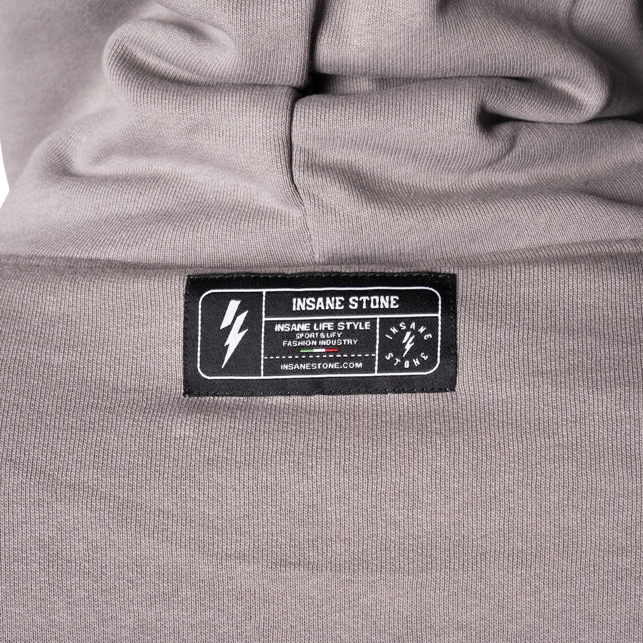 Tribal Strength Zip Hoodie Dark Grey - Insane Stone ®