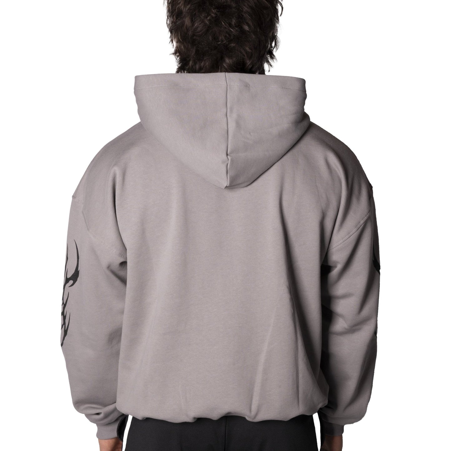 Tribal Strength Zip Hoodie Dark Grey - Insane Stone ®