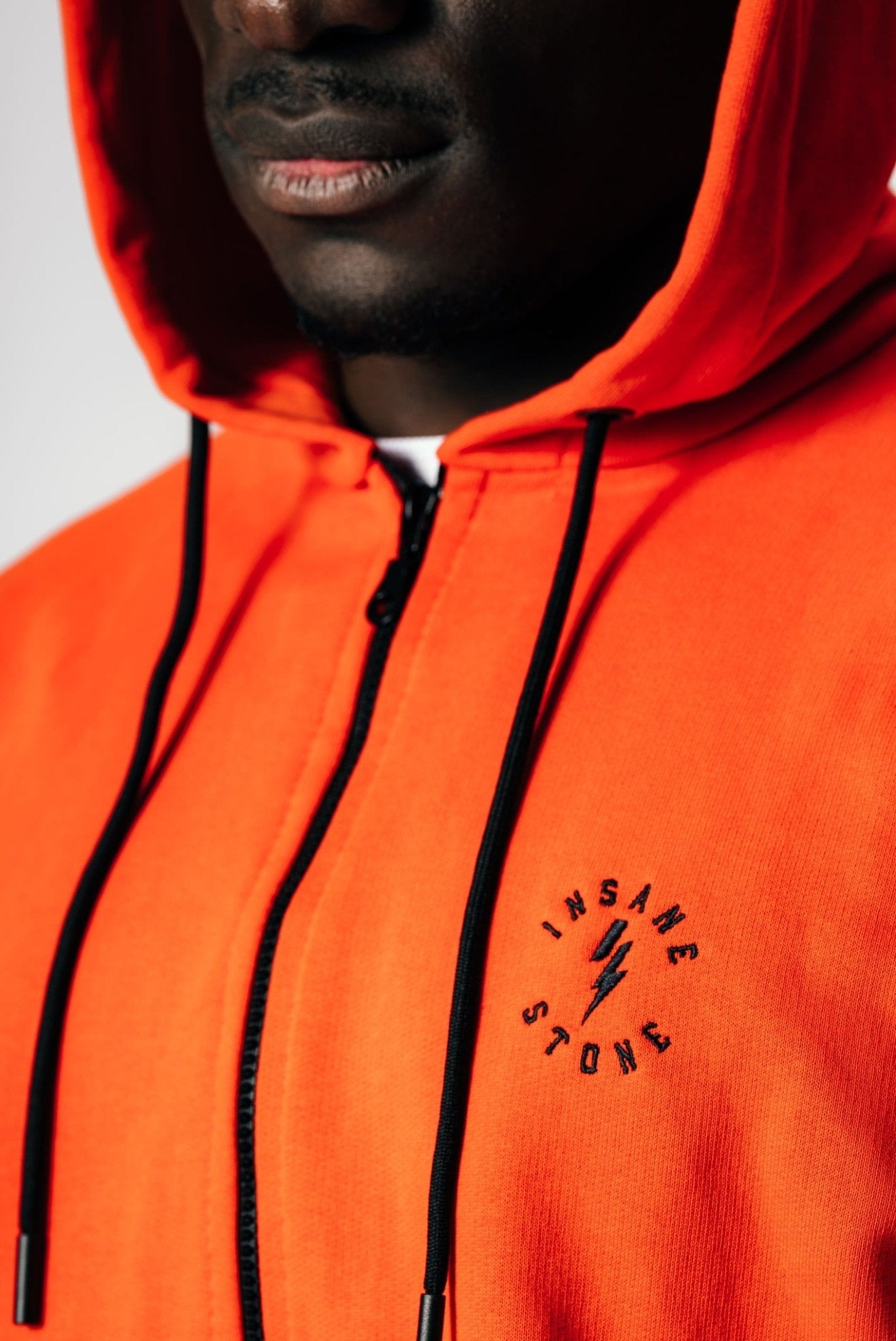 Hoodie zip Orange IS the new Black - limited ed.